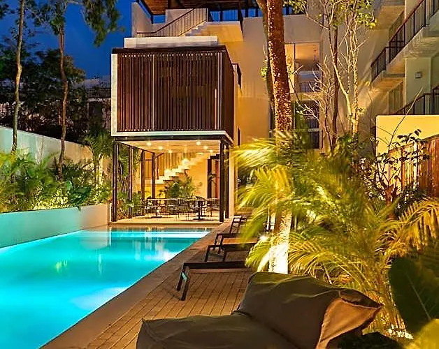 Chic With Private Pool & Rooftop 3* Tulum